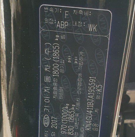 
								KIA K5 full									