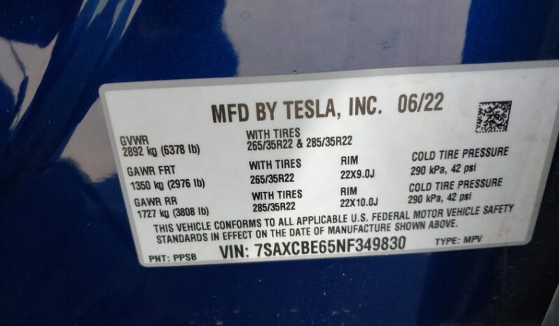 
								2022 Tesla Model x full									