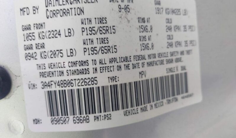 
								2006 Chrysler Pt cruiser full									