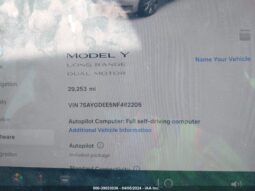 
										2022 Tesla Model y full									
