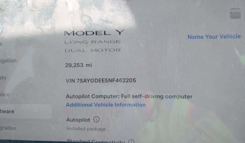 
								2022 Tesla Model y full									