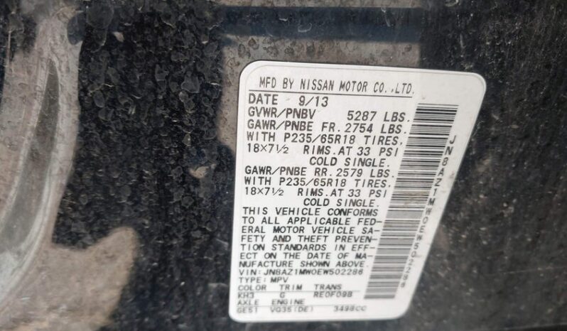 
								2014 Nissan Murano full									