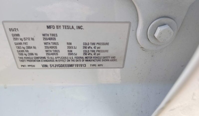 
								2021 Tesla Model y full									