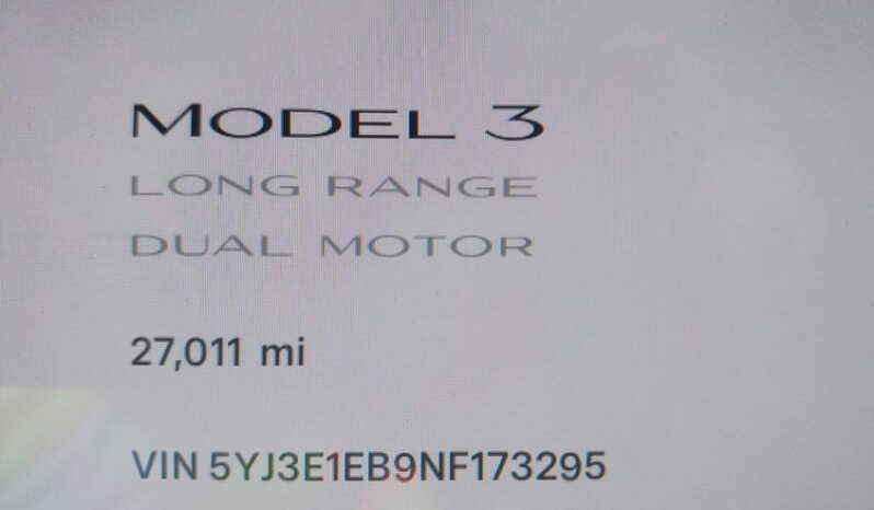 
								2022 Tesla Model 3 full									