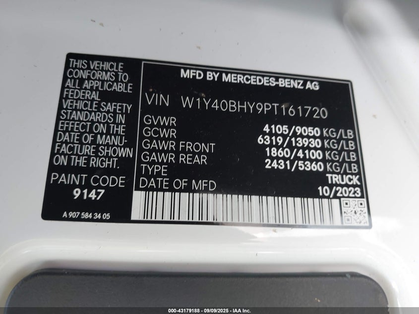 2023 Mercedes-benz Sprinter
