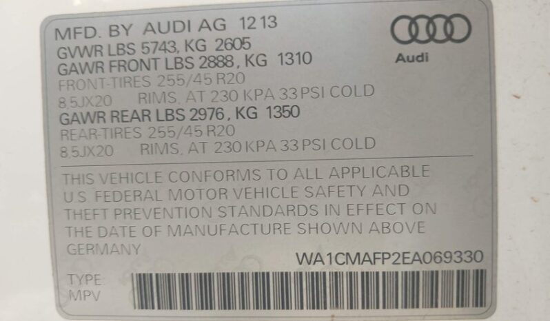 
								2014 Audi Q5 full									