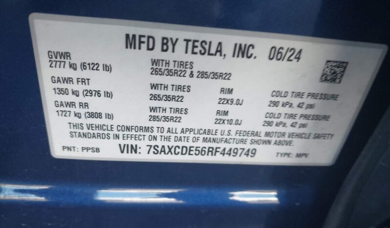 
								2024 Tesla Model x full									