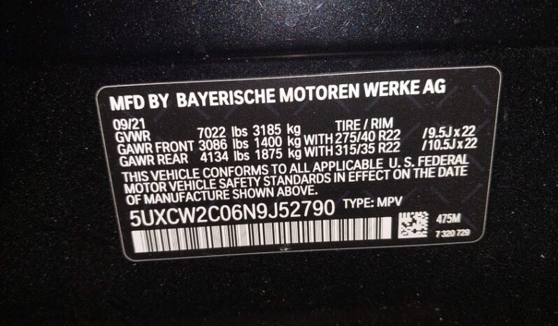 
								2022 BMW X7 full									