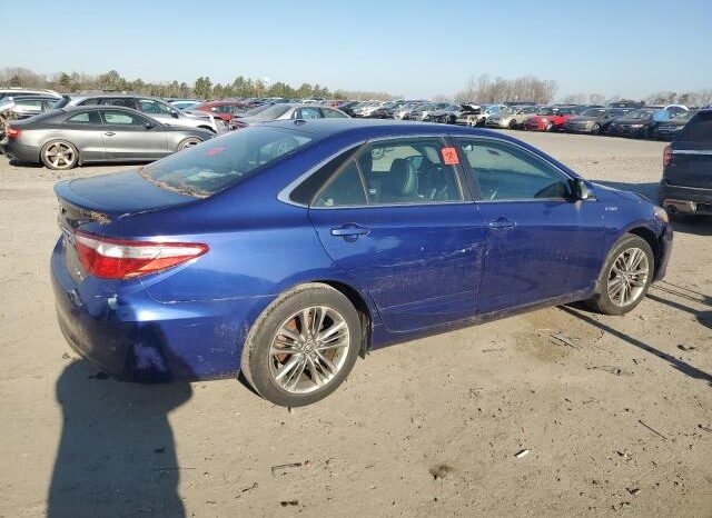 
								2015 Toyota Camry hybr full									